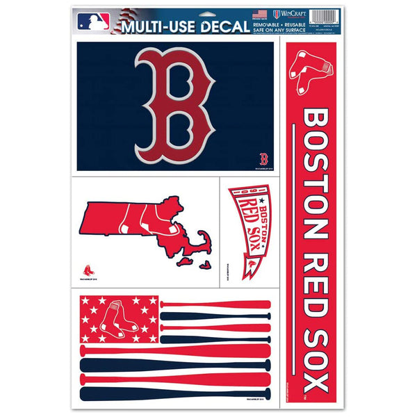 Wincraft MLB Boston Red Sox Ultra Decal Sheet - 11 x 7 inch - lauxsportinggoods