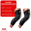McDavid Hex Knee Pads Compression Basketball Volleyball - Leg Sleeve - Black - lauxsportinggoods