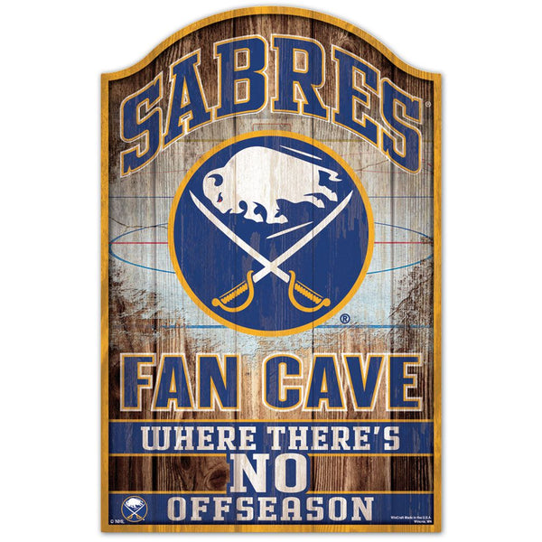 Wincraft Buffalo Sabres Wood Sign - 11 Inch x 17 Inch 1/4 Inch Thick - lauxsportinggoods