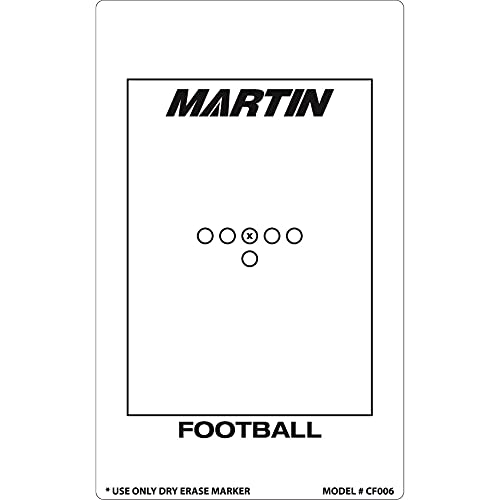 Martin- CFO 06 Football Dry Erase Coaching Board w/pen-9"x15.75" - lauxsportinggoods