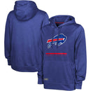 Outerstuff Men's Buffalo Bills Speed Drill L/S Streak Fleece Pullover Speed Hoodie - lauxsportinggoods