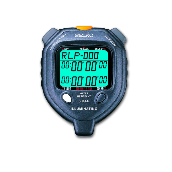 SEIKO S058 - LED Light 100 Memory Stopwatch - lauxsportinggoods