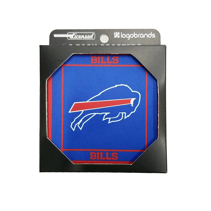 Logo Brands Buffalo Bills Neoprene Coasters - 4 Pack - lauxsportinggoods