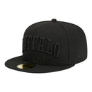New Era Men's Buffalo Bills 5950TEXT E3 Cap - Black - lauxsportinggoods
