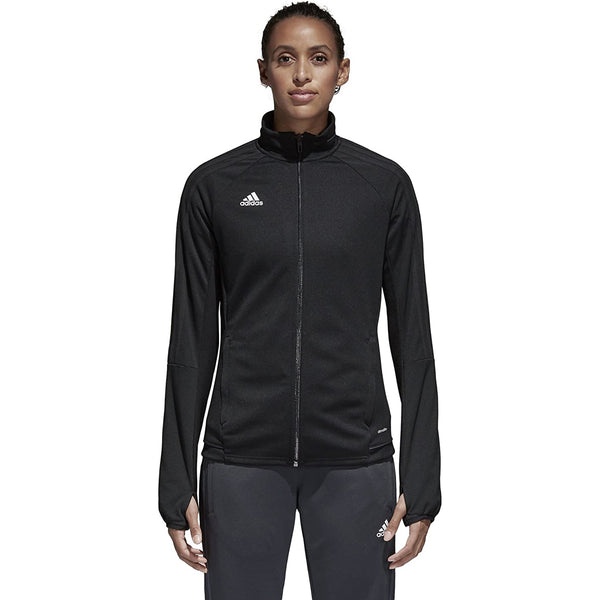 Adidas Women's Tiro 17 Training Jacket - Black/White - lauxsportinggoods