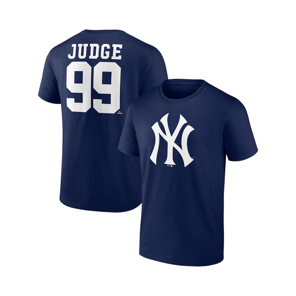 Fanatics New York Yankees Aaron Judge #99 Upper Player ICON N&N Tee - Navy - lauxsportinggoods