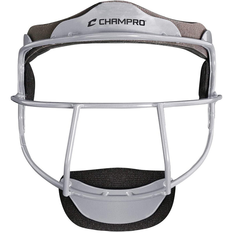 Open Box Champro Defensive Fielder Mask Perfect for Softball-Teeball-Baseball-Youth-Silver - lauxsportinggoods