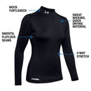Under Armour Women's ColdGear Authentics Compression Mock - Black - Medium - lauxsportinggoods
