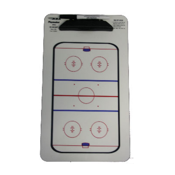 KBA Ice Hockey Dry Erase Board w/ Pen - 9 x 15.5 inch - lauxsportinggoods