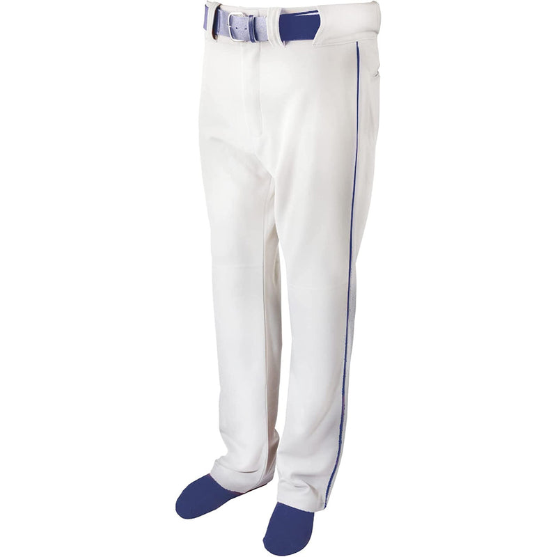Martin M-BP501-XL Mens Baseball Pant White/w Navy Piping - XLarge - lauxsportinggoods