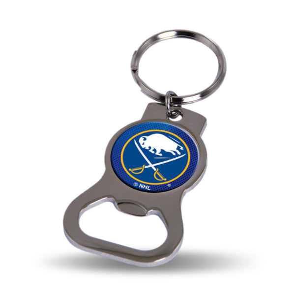 Rico - NHL Buffalo Sabres Metal Keychain - Beverage Bottle Opener With Key Ring - lauxsportinggoods