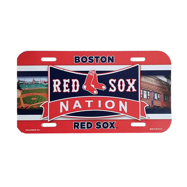 Wincraft W-92221 Red Sox License Plate - lauxsportinggoods