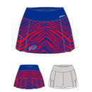 Zubaz Women's Buffalo Bills 2-color Zebra Print w/ Solid Accent Skort - lauxsportinggoods