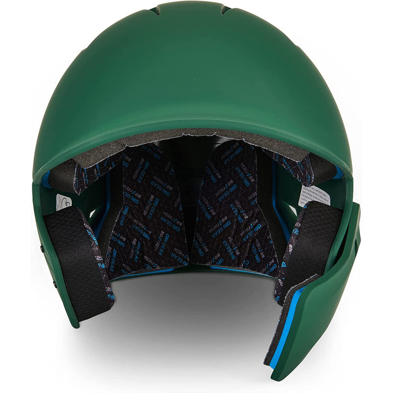 Used Champro HX Gamer Plus Bsbll Helmet w/Flap-FOREST GREEN BODY-MATTE-Senior - Large - lauxsportinggoods
