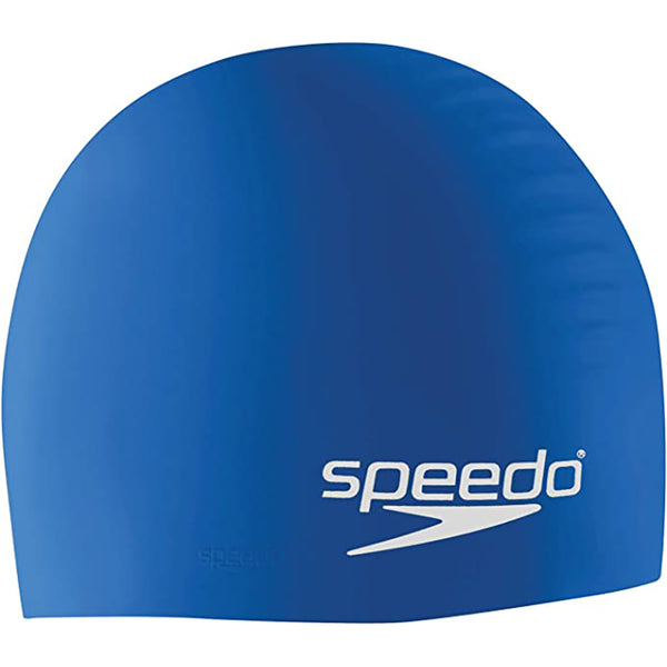 Open Box Speedo Solid Silicone One Size Cap - Speedo Blue - lauxsportinggoods