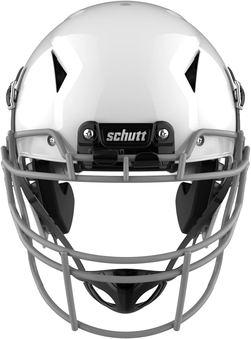 Schutt Vengeance A11 Youth Football White Helmet w/ Grey Steel VROPO-TRAD-YF Facemask - lauxsportinggoods