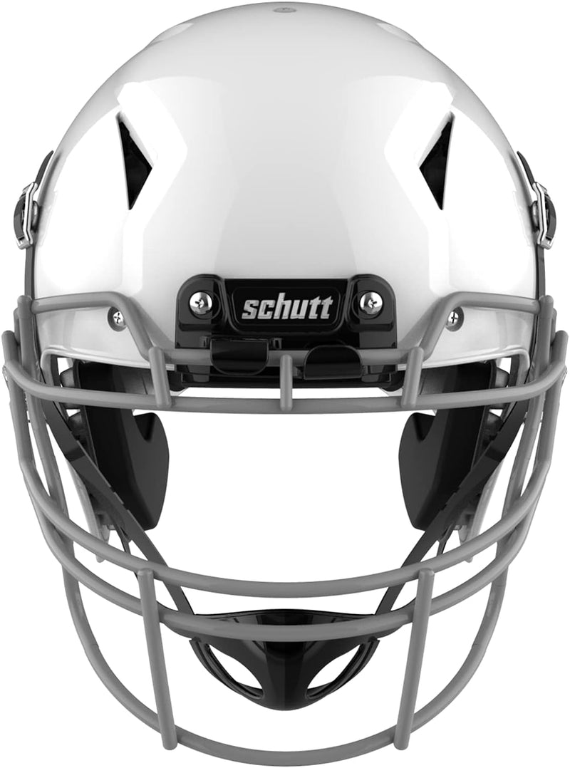 cheapest football helmet Schutt Vengeance A11 Youth Football White Helmet w/ Grey Steel VROPO-T