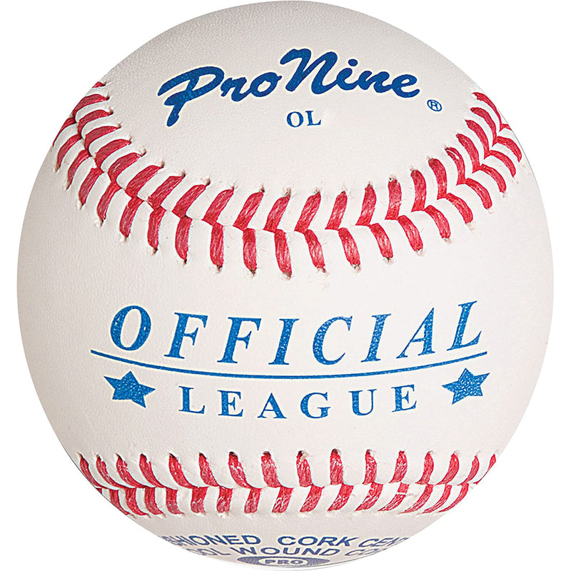 ProNine Sports - OLA - Low Seam Official Leather Baseball - lauxsportinggoods