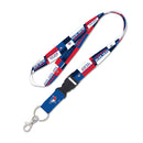 Wincraft Toronto Blue Jays Color Block Lanyard w/detachable buckle  - 1 inch - lauxsportinggoods