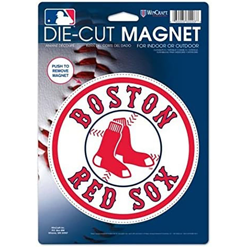 WinCraft MLB Boston Red Sox Round Logo Die-Cut Magnet - 8 inch - lauxsportinggoods