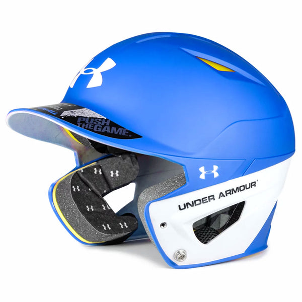 Used Under Armour Converge Matte Two Tone Batting Helmet-Adult-Royal - lauxsportinggoods