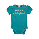 G-III Infant Girl's Miami Dolphins Short Sleeve Bodysuit - 3 Piece - lauxsportinggoods
