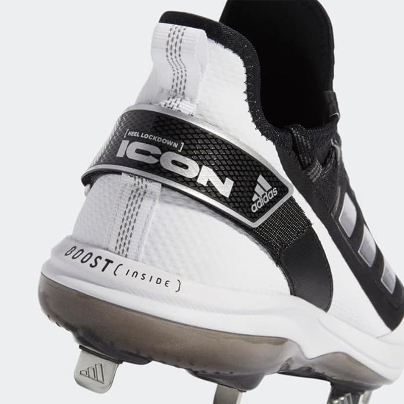 Adidas Men's Icon 7 Baseball Boots - Black/White - lauxsportinggoods
