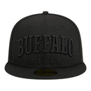 New Era Men's Buffalo Bills 5950TEXT E3 Cap - Black - lauxsportinggoods