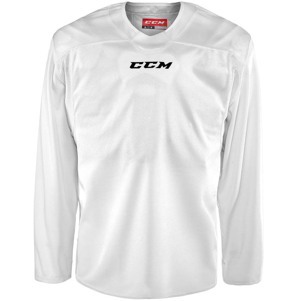 CCM 6000 Series Practice Hockey Jersey-Junior-White-Red-X-Large - lauxsportinggoods