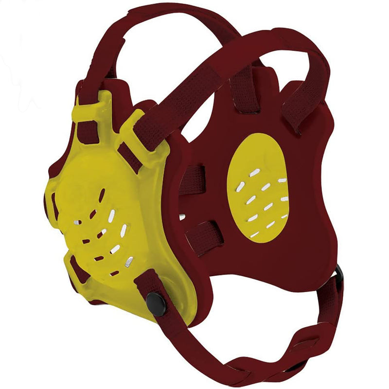 Open Box Cliff Keen - F5 Tornado Series Wrestling Headgear - Gold/Maroon/Maroon - lauxsportinggoods