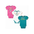 G-III Infant Girl's Miami Dolphins Short Sleeve Bodysuit - 3 Piece - lauxsportinggoods