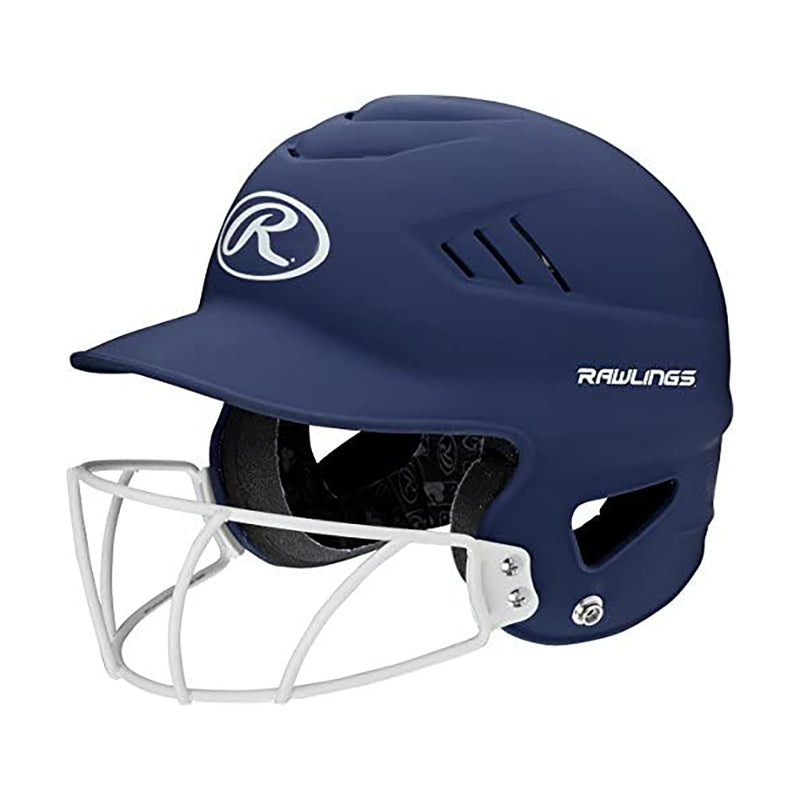 Used Rawlings Coolflo High School/College Batting Helmet--Matte Navy - lauxsportinggoods