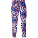Zubaz - Women's Buffalo Bills Zebra Royal/Red Leggings - lauxsportinggoods