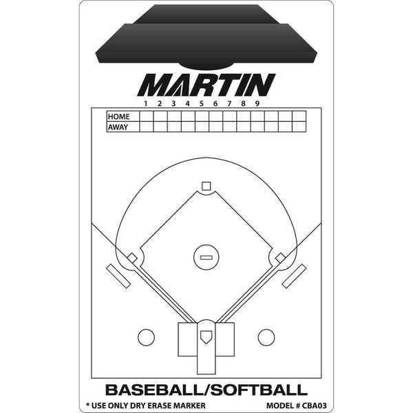 Martin Sports Baseball/Softball Coaching Board - 9" x 16" - lauxsportinggoods